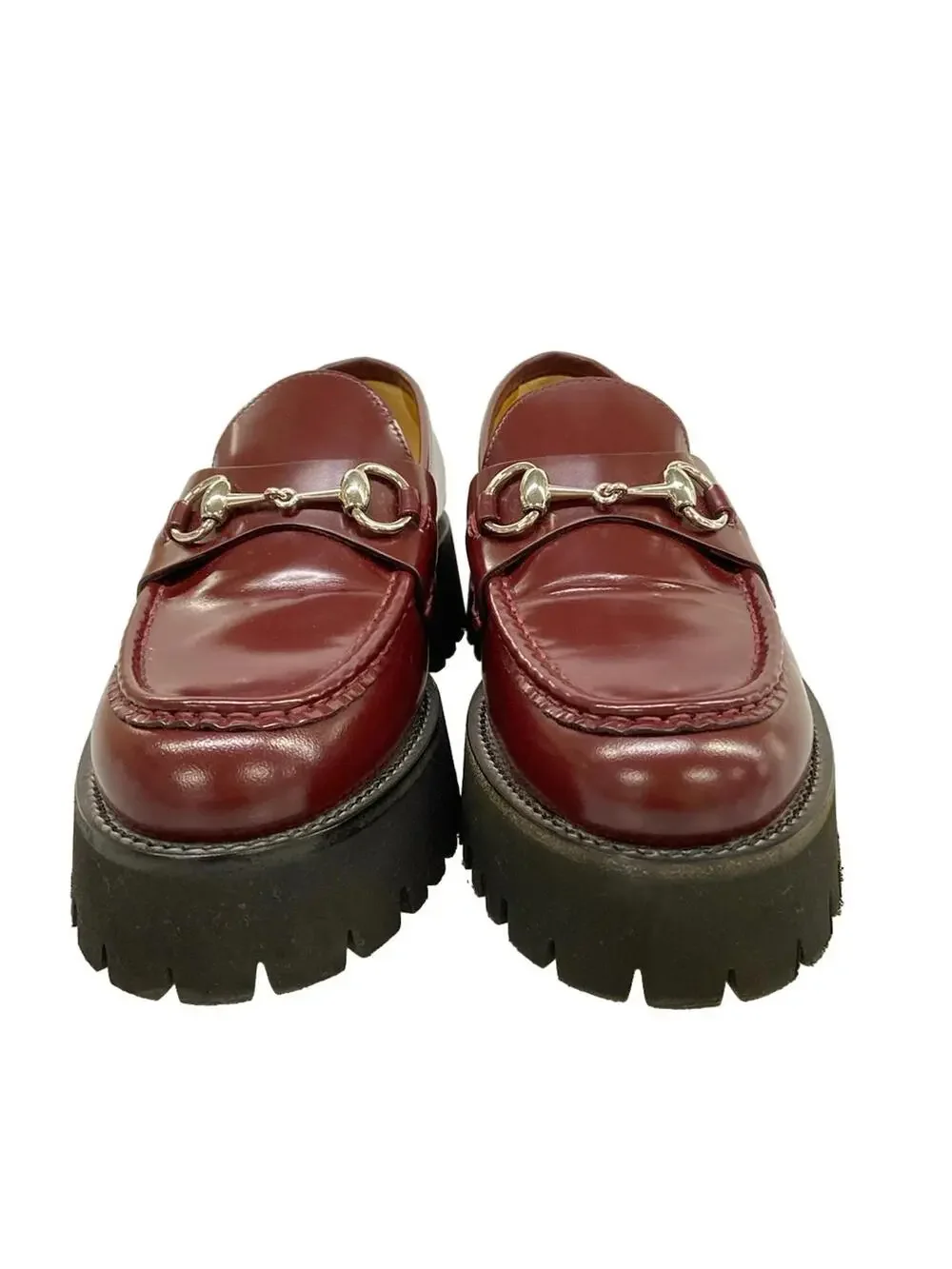 Gucci Bordeaux Leather Women's Shoes #285645G79B